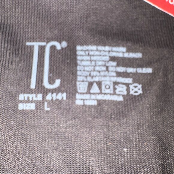 TC Waistline Shaping Camisole Style 4141 Black Size L Nylon/Spandex Blend NWT - Picture 2 of 3